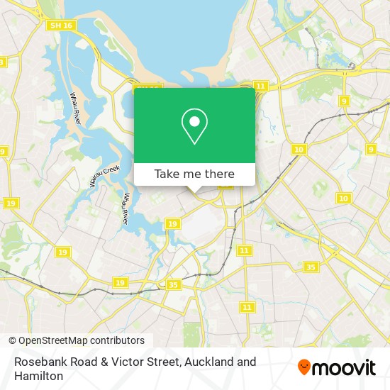 Rosebank Road & Victor Street map