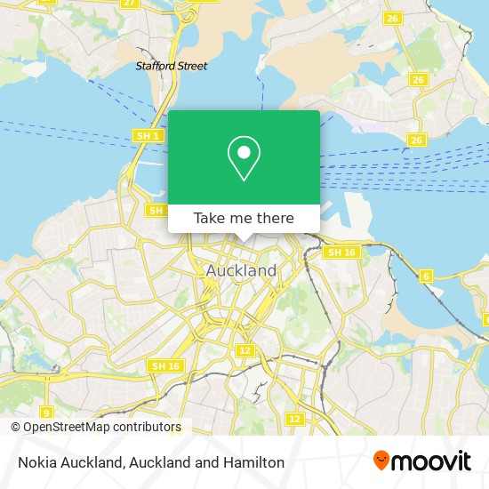 Nokia Auckland map
