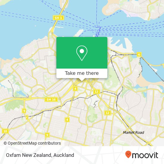 Oxfam New Zealand地图