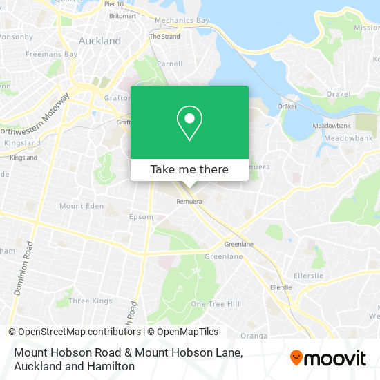 Mount Hobson Road & Mount Hobson Lane map