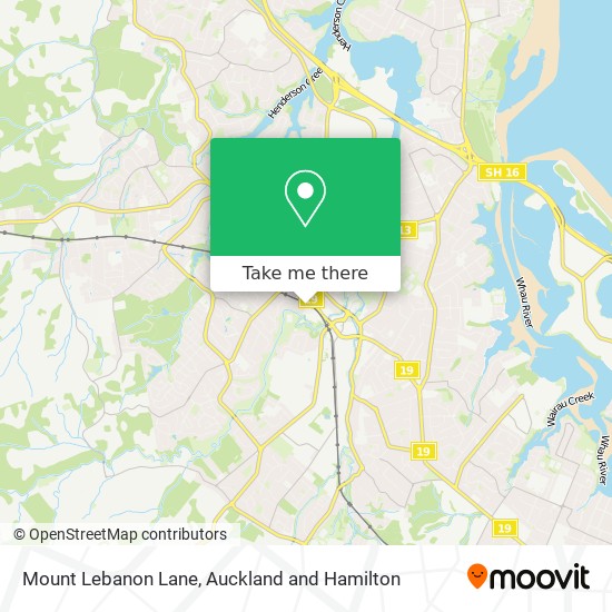 Mount Lebanon Lane map