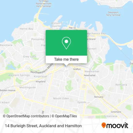 14 Burleigh Street map