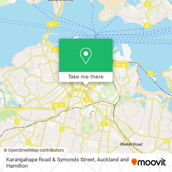 Karangahape Road & Symonds Street地图