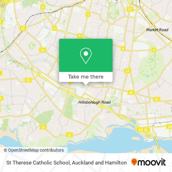 St Therese Catholic School map