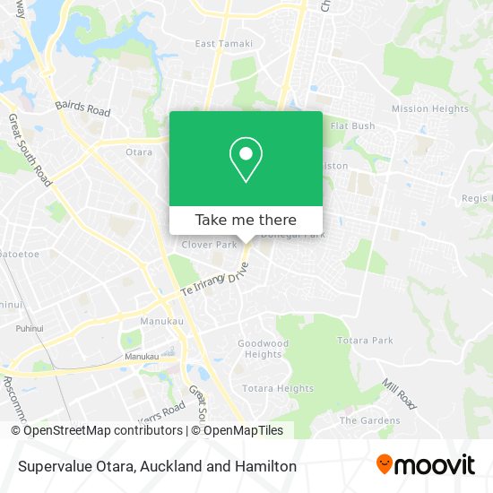 Supervalue Otara map