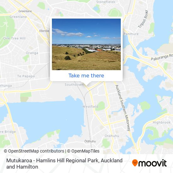Mutukaroa - Hamlins Hill Regional Park地图