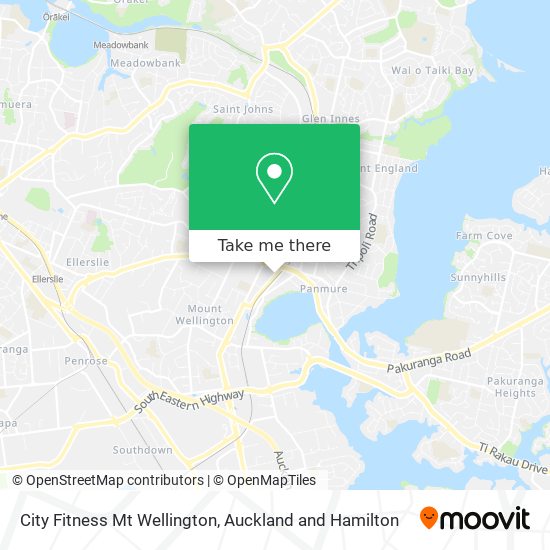 City Fitness Mt Wellington地图