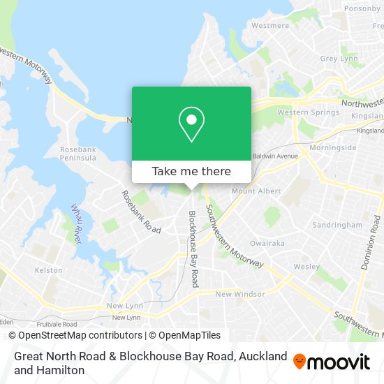 Great North Road & Blockhouse Bay Road地图