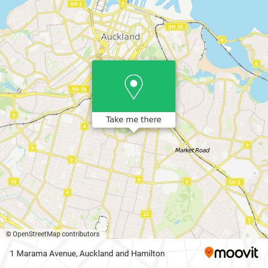 1 Marama Avenue map