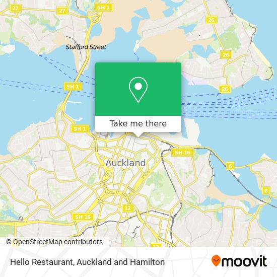 Hello Restaurant map