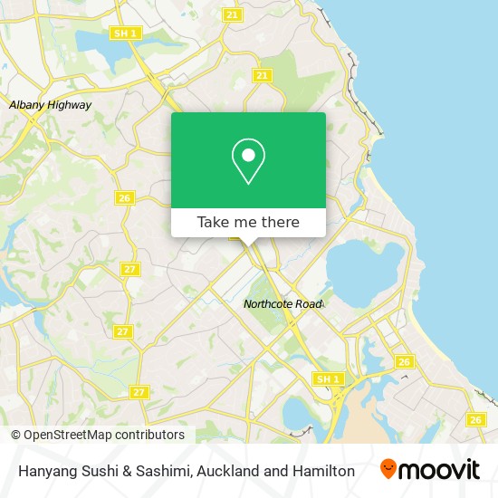 Hanyang Sushi & Sashimi map