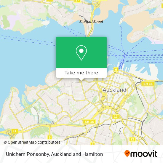 Unichem Ponsonby map