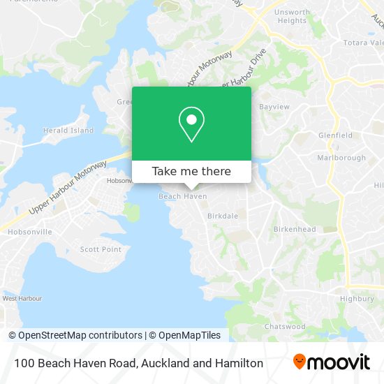 100 Beach Haven Road map