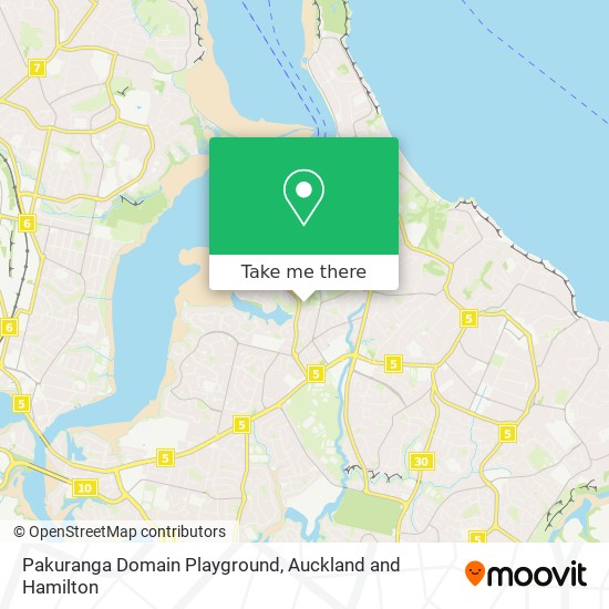 Pakuranga Domain Playground map