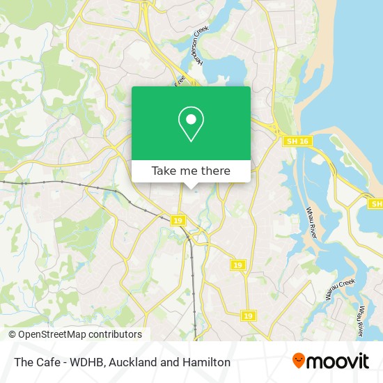 The Cafe - WDHB map