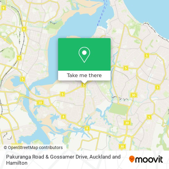 Pakuranga Road & Gossamer Drive map