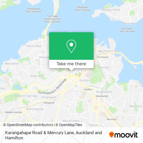 Karangahape Road & Mercury Lane地图