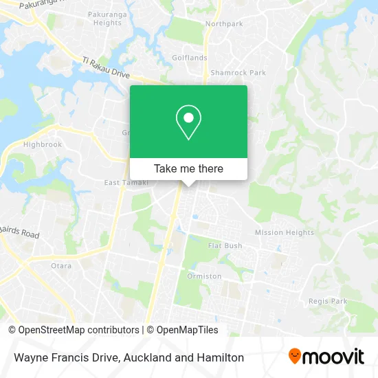 Wayne Francis Drive map