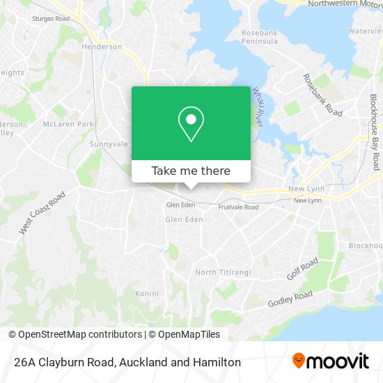 26A Clayburn Road map