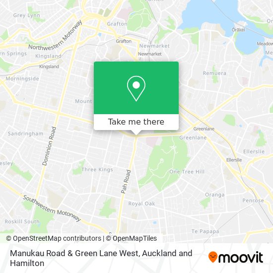Manukau Road & Green Lane West map