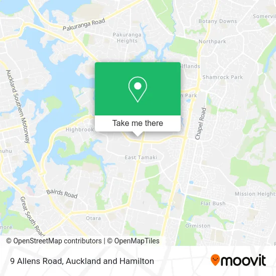 9 Allens Road map