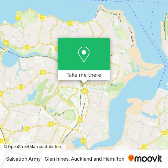 Salvation Army - Glen Innes map
