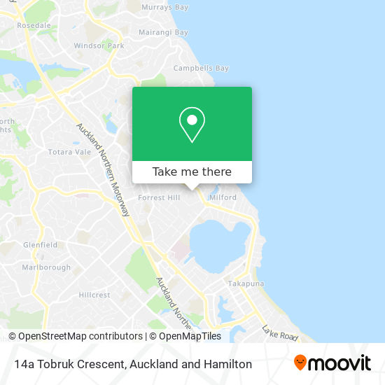 14a Tobruk Crescent map