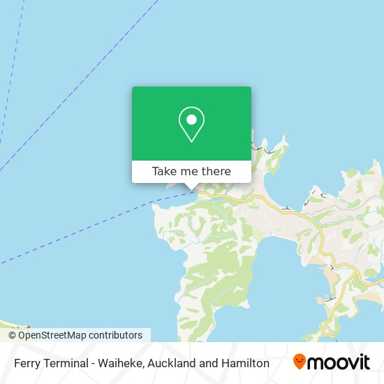 Ferry Terminal - Waiheke map