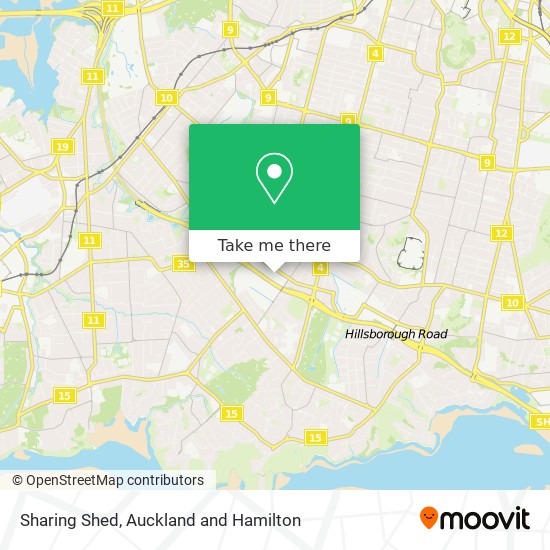 Sharing Shed map
