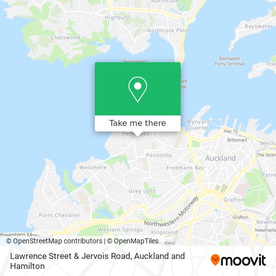 Lawrence Street & Jervois Road map