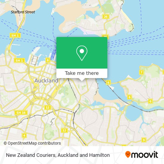 New Zealand Couriers map