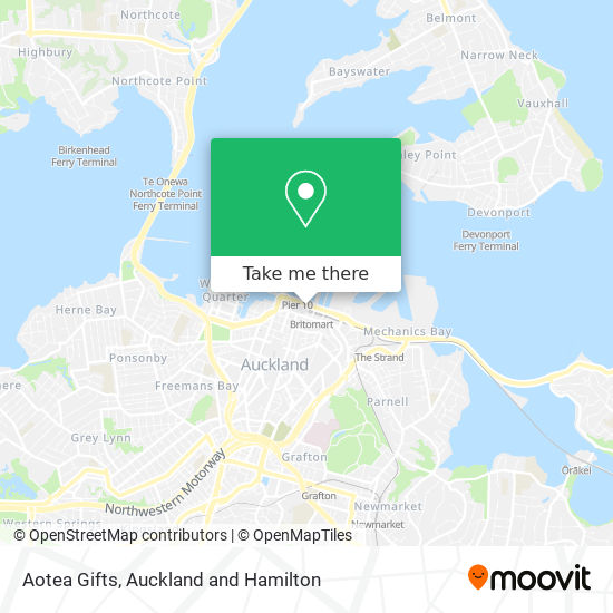 Aotea Gifts map