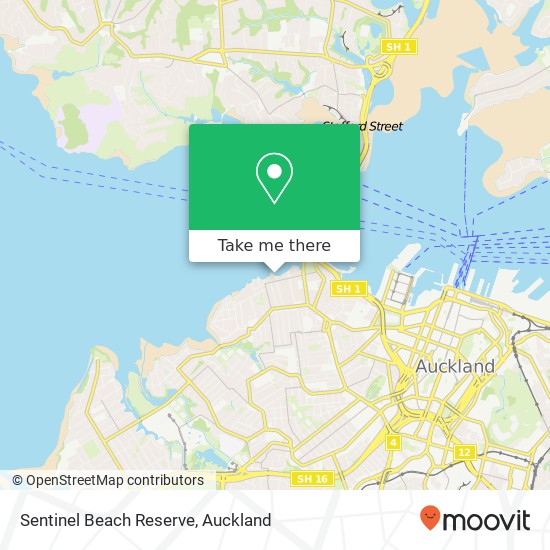 Sentinel Beach Reserve map