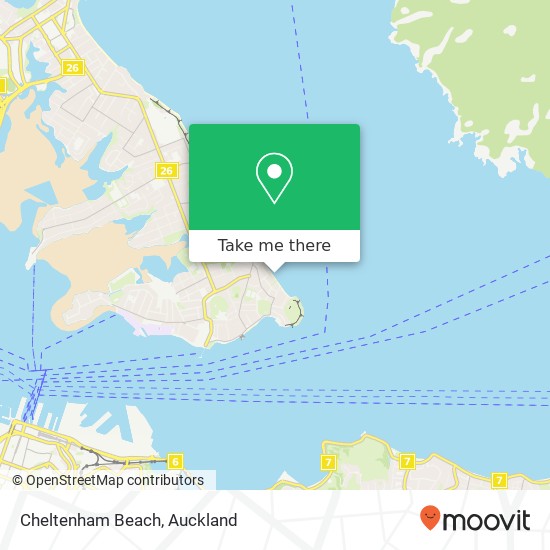 Cheltenham Beach map