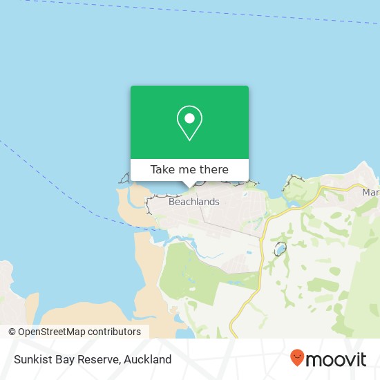 Sunkist Bay Reserve map