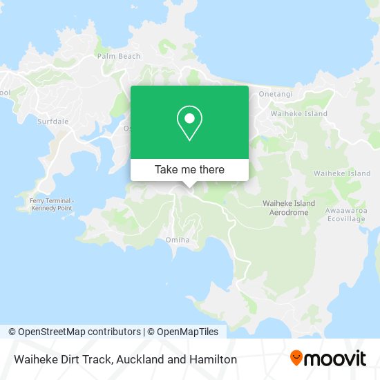 Waiheke Dirt Track map