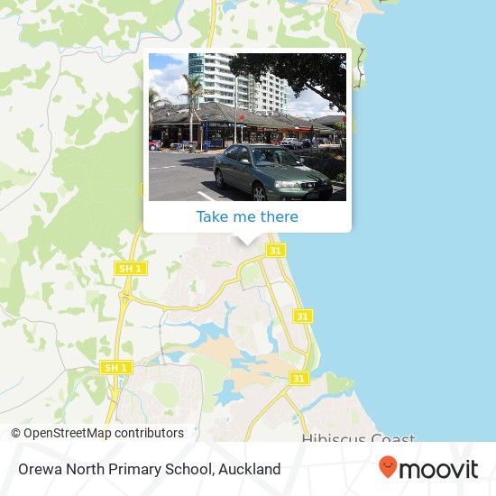 Orewa North Primary School map