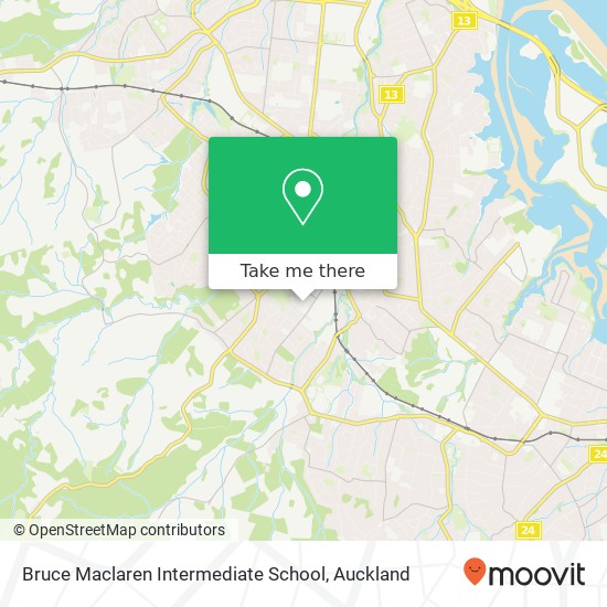 Bruce Maclaren Intermediate School map