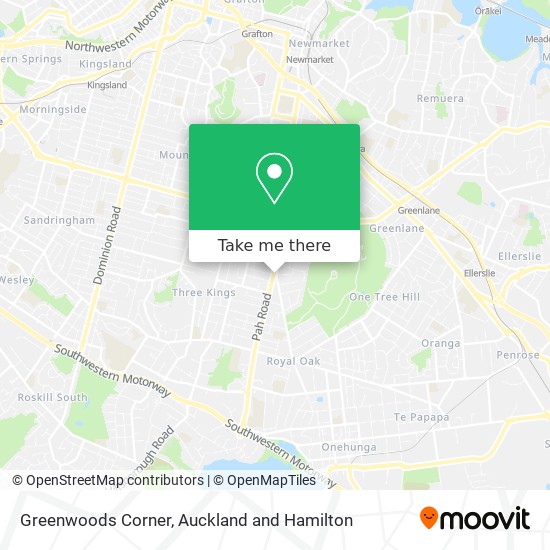 Greenwoods Corner map