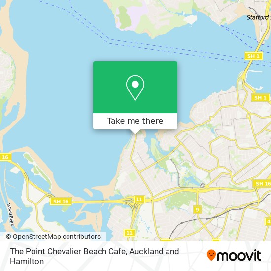The Point Chevalier Beach Cafe map