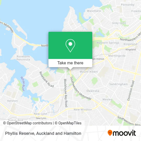 Phyllis Reserve map