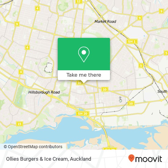 Ollies Burgers & Ice Cream map