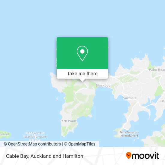 Cable Bay map