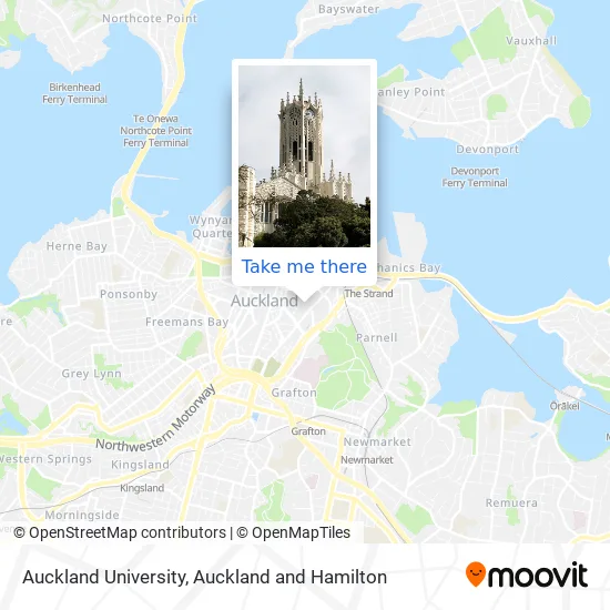 Auckland University map