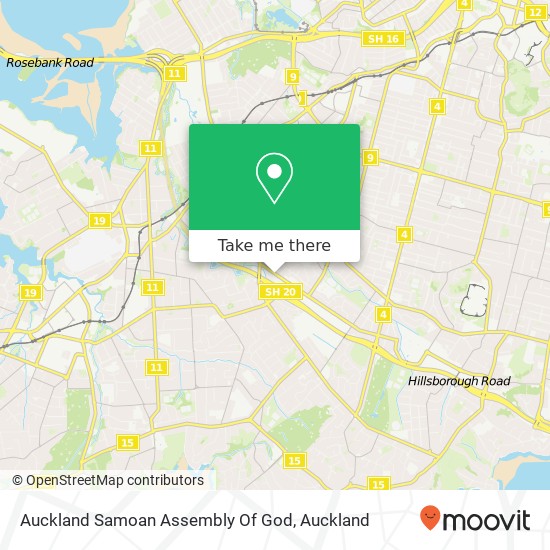 Auckland Samoan Assembly Of God map