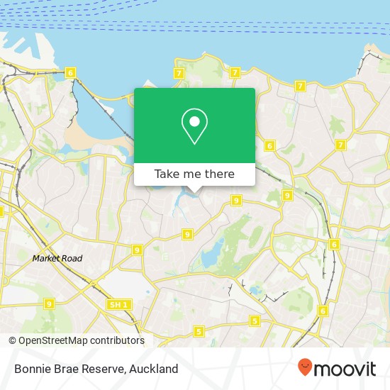 Bonnie Brae Reserve map