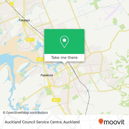 Auckland Council Service Centre map