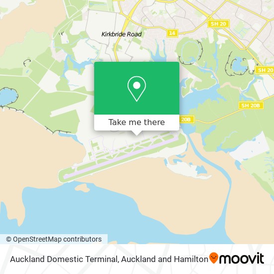Auckland Domestic Terminal map