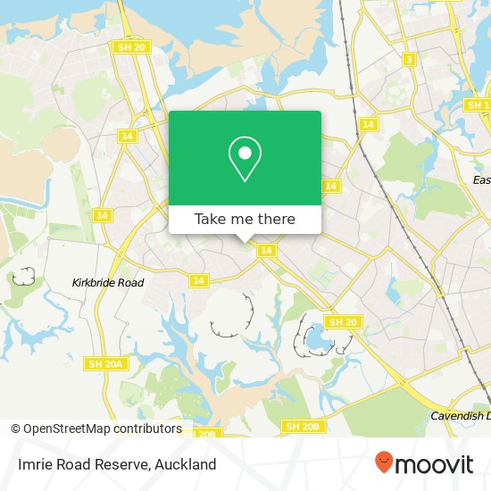 Imrie Road Reserve map