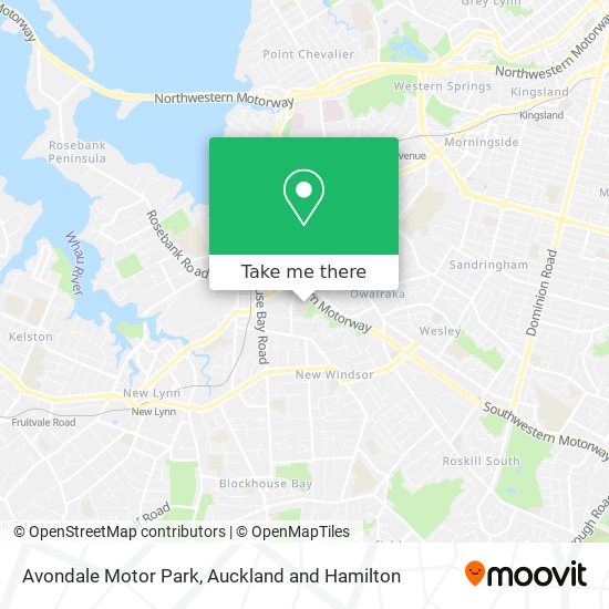 Avondale Motor Park地图